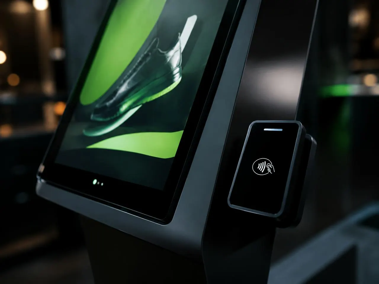 Digital ad running on a smart vending kiosk touchscreen